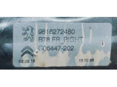 Recambio de elevalunas delantero derecho para citroen c4 picasso 1.6hdi 120 fap referencia OEM IAM 9816272480  
