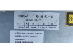 Recambio de sistema audio / radio cd para citroen c4 berlina cool referencia OEM IAM 9659139677  