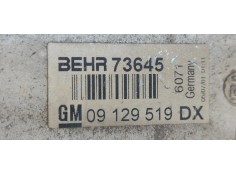 Recambio de intercooler para opel zafira a elegance referencia OEM IAM 09129519DX  