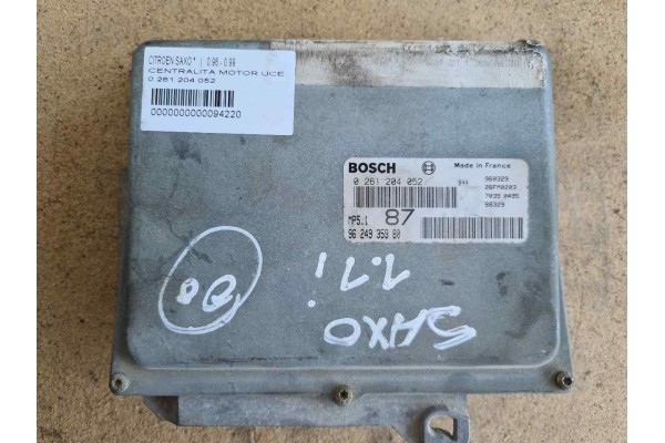 Recambio de centralita motor uce para citroen saxo 1.1 referencia OEM IAM 0261204052 9624935980 MP51