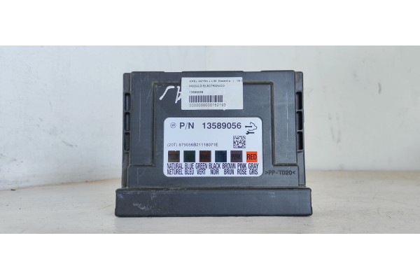 Recambio de modulo electronico para opel astra j lim. essentia referencia OEM IAM 13589056  