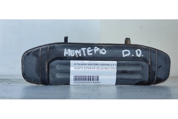 Recambio de maneta exterior delantera derecha para mitsubishi montero (v20/v40) 2.5 turbodiesel referencia OEM IAM   