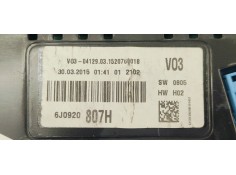 Recambio de cuadro instrumentos para seat ibiza iv berlina 1.2 tdi 75 fap referencia OEM IAM 6J0920807H  