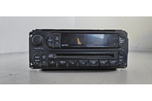 Recambio de sistema audio / radio cd para chrysler voyager (rg) 2.8 crd cat referencia OEM IAM P05091610AB  