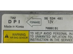 Recambio de centralita airbag para chevrolet kalos 1.4 se referencia OEM IAM 96534481  