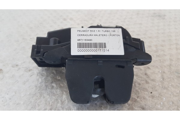Recambio de cerradura maletero / porton para peugeot rcz 1.6 i turbo 156 referencia OEM IAM 9671153480  