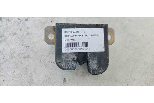Recambio de cerradura maletero / porton para seat ibiza (6l1) referencia OEM IAM 6L6827505  