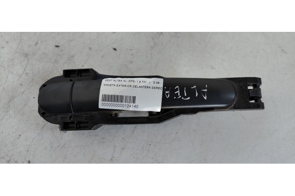 Recambio de maneta exterior delantera derecha para seat altea xl (5p5) 1.9 tdi referencia OEM IAM   