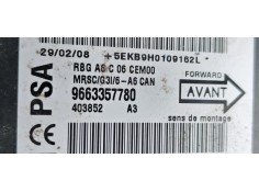 Recambio de centralita airbag para citroen c2 1.4 hdi referencia OEM IAM 9663357780  