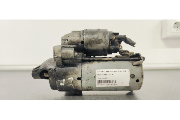 Recambio de motor arranque para peugeot partner kasten 1.6 hdi 100 fap referencia OEM IAM 9688268480  