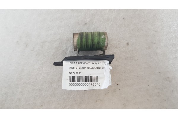 Recambio de resistencia calefaccion para fiat freemont (345) 2.0 jtd 140 fap referencia OEM IAM N1742001  
