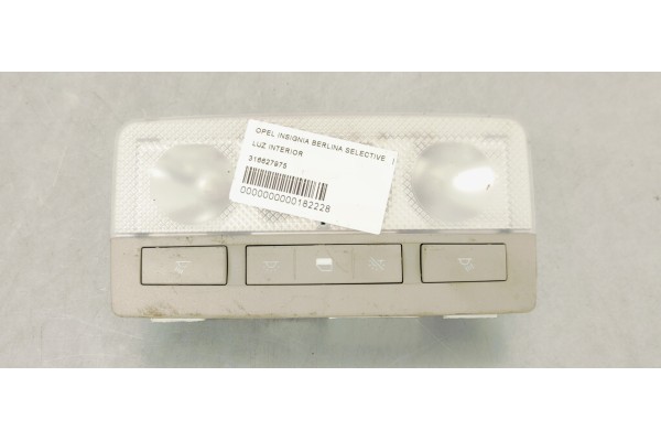 Recambio de luz interior para opel insignia berlina selective referencia OEM IAM 316627975  