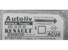 Recambio de centralita airbag para renault megane ii coupe/cabrio confort authentique referencia OEM IAM 605490500  