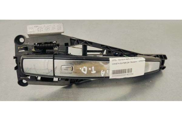 Recambio de maneta exterior trasera derecha para opel insignia berlina selective referencia OEM IAM   