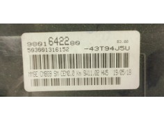 Recambio de cuadro instrumentos para peugeot partner kasten 1.6 hdi 100 fap referencia OEM IAM 9801642280  