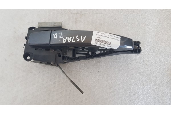 Recambio de maneta exterior trasera derecha para opel astra j lim. berlina fase 1 referencia OEM IAM 14096401  