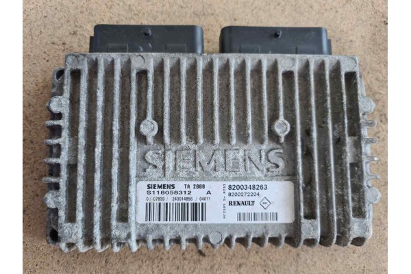 Recambio de centralita motor uce para renault scenic ii 1.6 16v referencia OEM IAM 8200348263 S118058312 8200272204