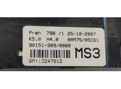 Recambio de mando climatizador para opel zafira b edition ´´111 jahre´´ referencia OEM IAM 13247812  