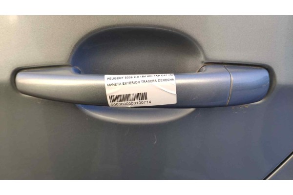 Recambio de maneta exterior trasera derecha para peugeot 5008 premium referencia OEM IAM   