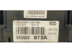 Recambio de cuadro instrumentos para volkswagen golf vi (5k1) 1.6 tdi 105 fap referencia OEM IAM 5K0920873A  