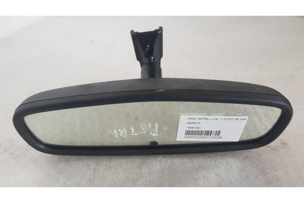 Recambio de espejo para opel astra j lim. 1.3 cdti 95 fap referencia OEM IAM 13581081  