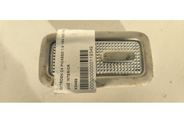 Recambio de luz interior para citroen c4 picasso 1.6 16v hdi fap referencia OEM IAM 43489  