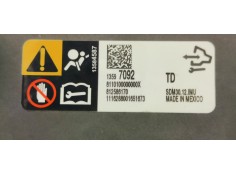 Recambio de centralita airbag para opel insignia sports tourer 2.0 cdti referencia OEM IAM 13597092  
