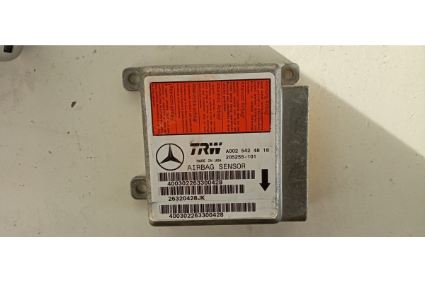 Recambio de centralita airbag para mercedes-benz clase m (w163) 430 (163.172) referencia OEM IAM A0025424818  