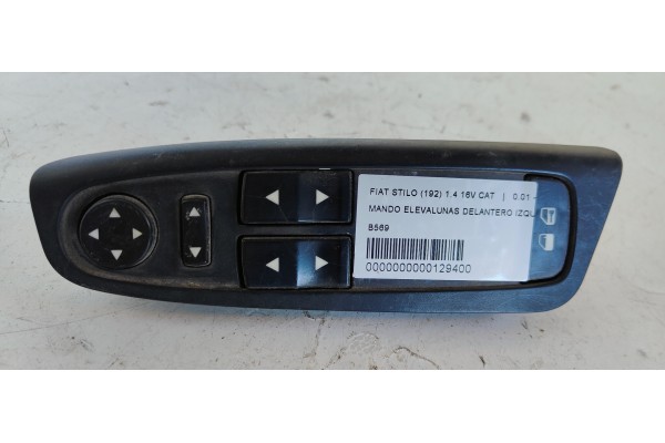 Recambio de mando elevalunas delantero izquierdo para fiat stilo (192) 1.4 16v cat referencia OEM IAM B569  