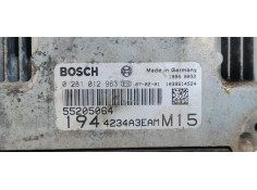 Recambio de centralita motor uce para fiat croma (194) 1.9 16v multijet dynamic referencia OEM IAM 0281012963  