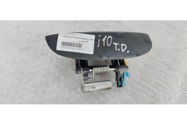 Recambio de maneta exterior trasera derecha para hyundai i10 1.1 i referencia OEM IAM   