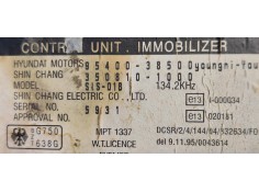 Recambio de centralita inmovilizador para hyundai santa fe (sm) 2.4 gls referencia OEM IAM 9540038500  