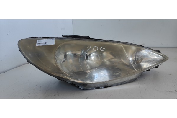 Recambio de faro derecho para peugeot 206 berlina 1.6 hdi fap cat (9hz / dv6ted4) referencia OEM IAM   