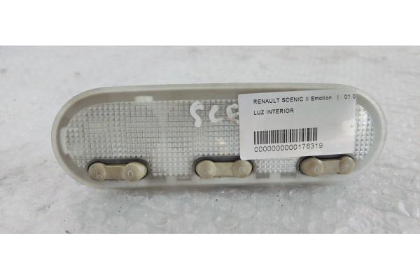 Recambio de luz interior para renault scenic ii emotion referencia OEM IAM   