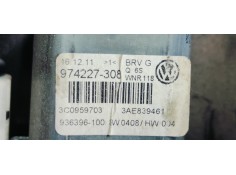 Recambio de elevalunas trasero izquierdo para volkswagen passat berlina (3c2) referencia OEM IAM   