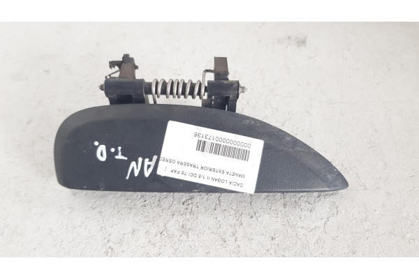 Recambio de maneta exterior trasera derecha para dacia logan ii 1.5 dci 75 fap referencia OEM IAM   