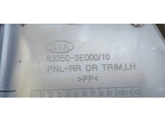 Recambio de guarnecido puerta trasera izquierda para kia sorento 2.5 crdi cat referencia OEM IAM 833503E000  