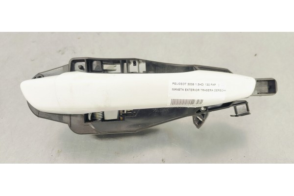 Recambio de maneta exterior trasera derecha para peugeot 3008 1.5hdi 130 fap referencia OEM IAM   