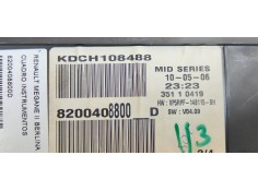 Recambio de cuadro instrumentos para renault megane ii berlina 3p confort dynamique referencia OEM IAM 8200408800D  
