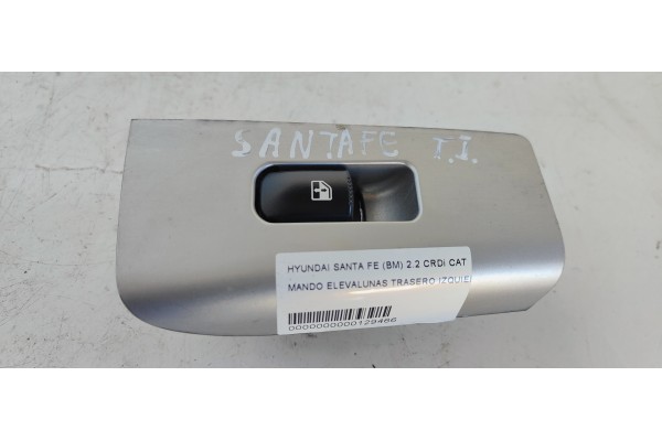 Recambio de mando elevalunas trasero izquierdo para hyundai santa fe (bm) 2.2 crdi style 4x4 referencia OEM IAM   