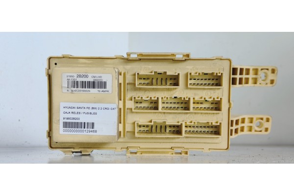 Recambio de caja reles / fusibles para hyundai santa fe (bm) 2.2 crdi style 4x4 referencia OEM IAM 919502B200  