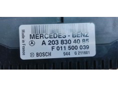 Recambio de mando climatizador para mercedes-benz clase c (w203) familiar 2.2 cdi referencia OEM IAM A2038304085  