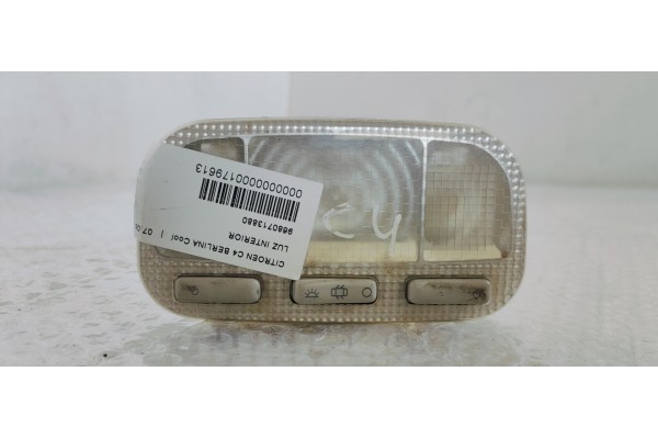 Recambio de luz interior para citroen c4 berlina cool referencia OEM IAM 9680713880  