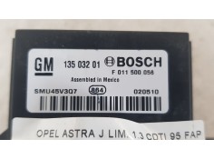 Recambio de resistencia calefaccion para opel astra j lim. 1.3 cdti 95 fap referencia OEM IAM 13503201  