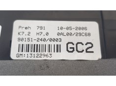 Recambio de mando climatizador para opel astra h ber. 1.6 i referencia OEM IAM 13122963  