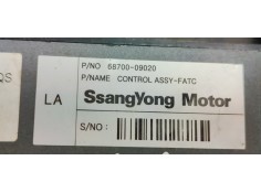 Recambio de mando climatizador para ssangyong kyron 2.0 d referencia OEM IAM 6870009020  