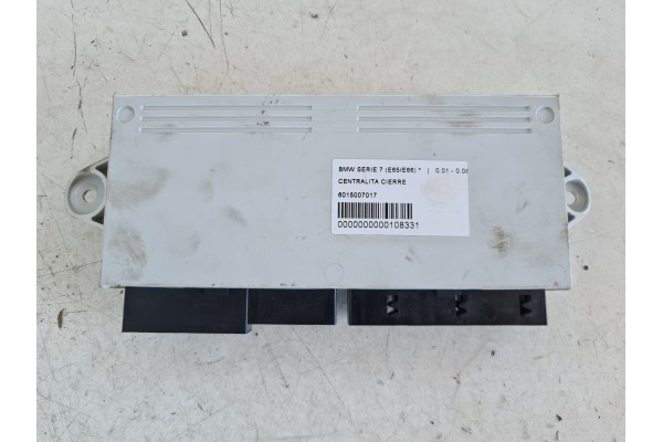 Recambio de centralita cierre para bmw serie 7 (e65/e66) 3.0 24v cat referencia OEM IAM 6015007017  
