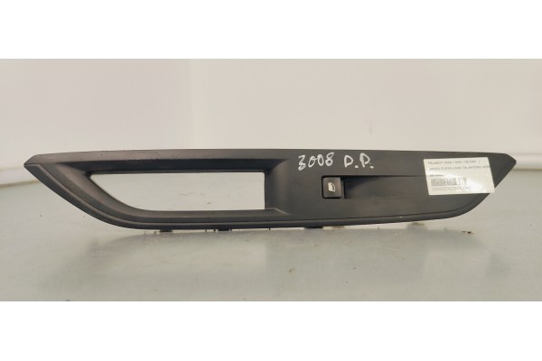 Recambio de mando elevalunas delantero derecho para peugeot 3008 1.5hdi 130 fap referencia OEM IAM 9818698277  