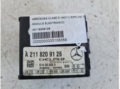 Recambio de modulo electronico para mercedes-benz clase e (w211) berlina 2.2 cdi cat referencia OEM IAM A2118209126  