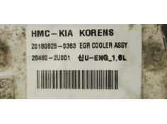 Recambio de enfriador egr para kia sportage referencia OEM IAM 284602U001  